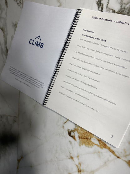 CLIMB.™ Self-Reflection Journal